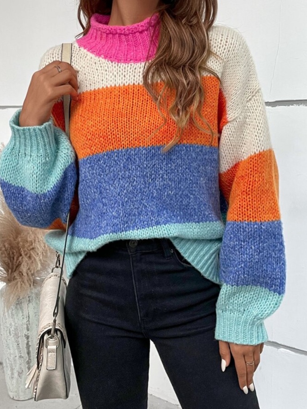 Color Block Sweater - Picture 2 of 13
